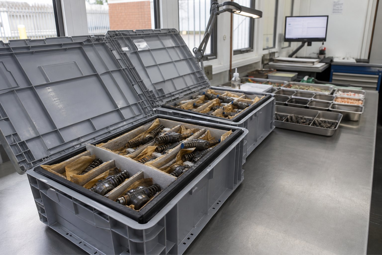 Goods receiving and logistics at the specialist facility